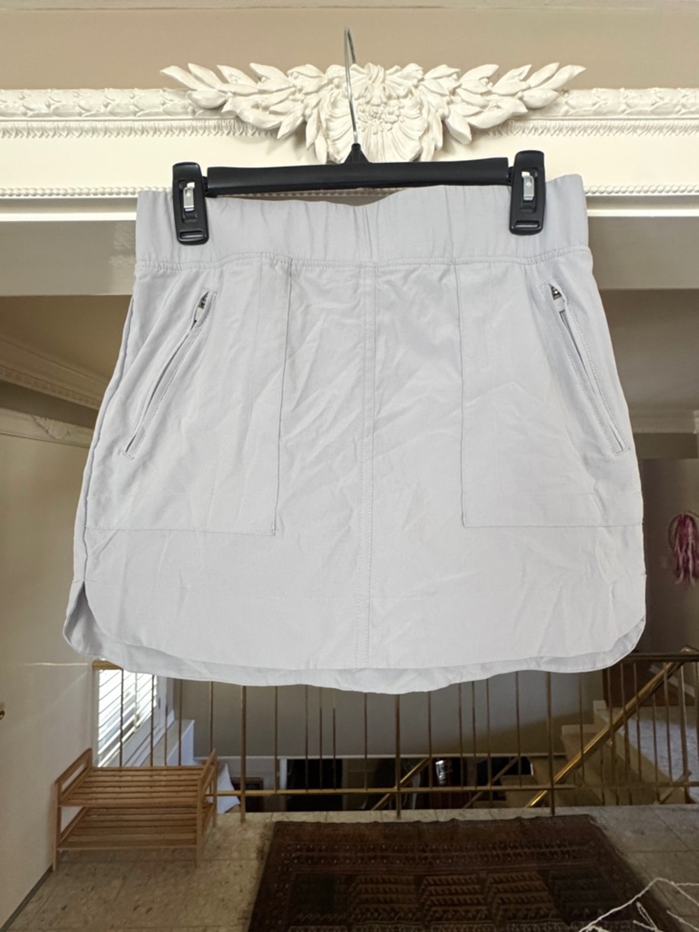 Kyodan Light Gray Athletic Skort with Zipper Pockets